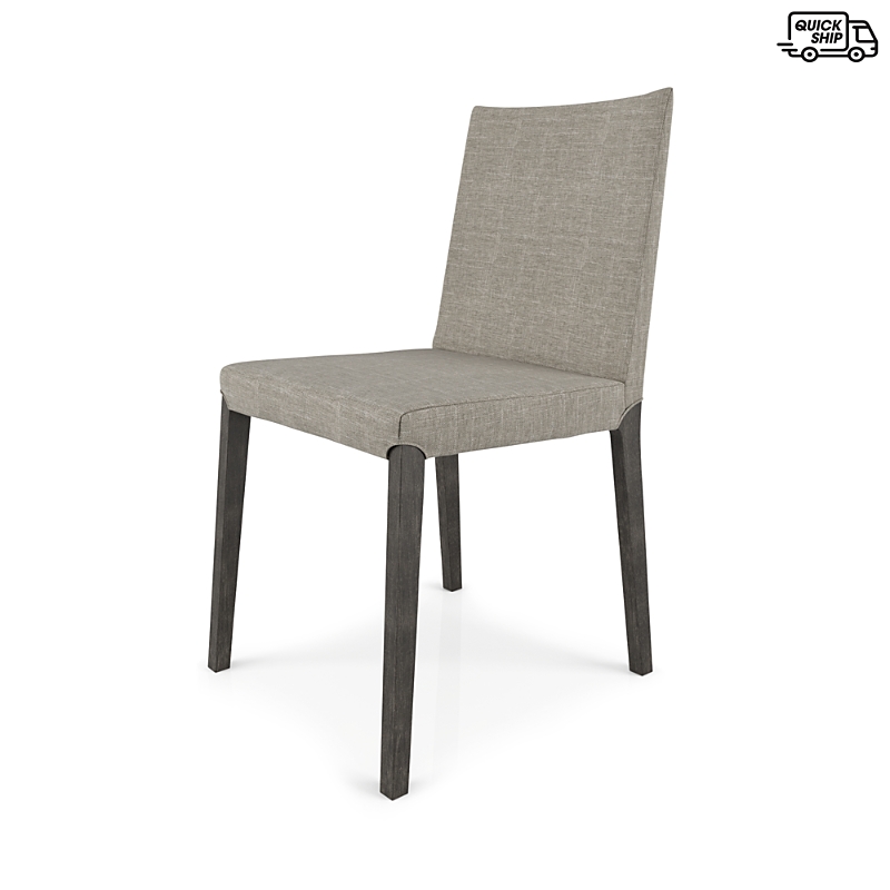 Huppe Cloe Dining Chair In Anthracite Birch / Nubia