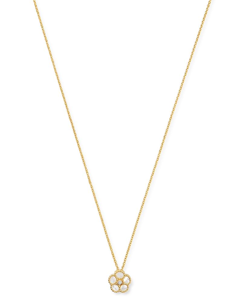 Roberto Coin 18K Yellow Gold Daisy Mother-of-Pearl & Diamond Pendant Necklace, 16 - Exclusive