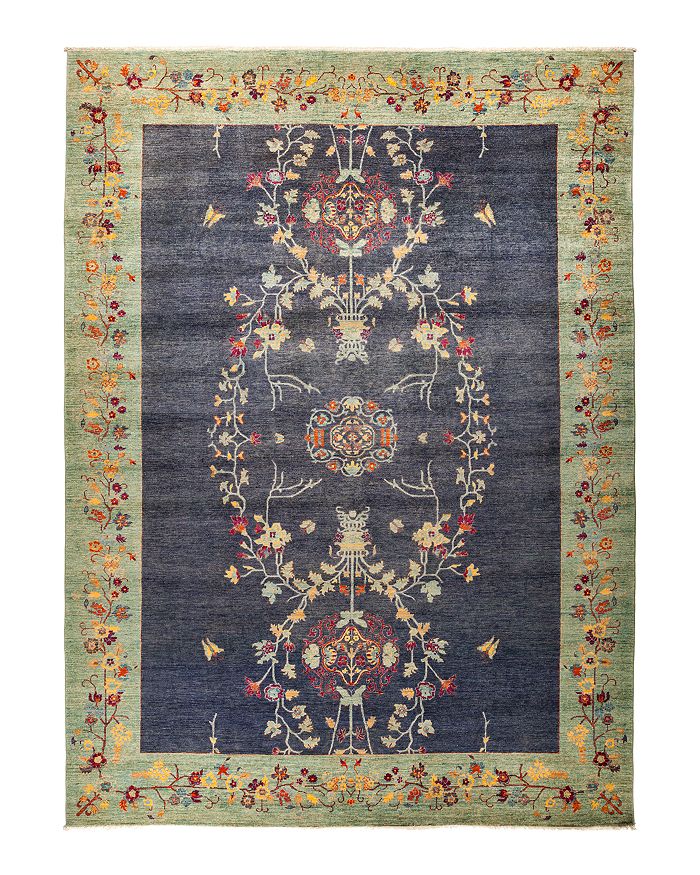 Bloomingdale's Valencia Suzani Area Rug, 10'1 X 13'6 In Blue