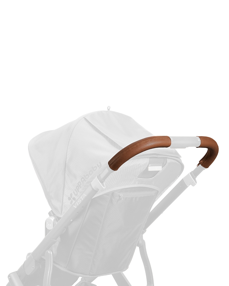 Uppababy Vista Leather Stroller Handlebar Covers In Saddle