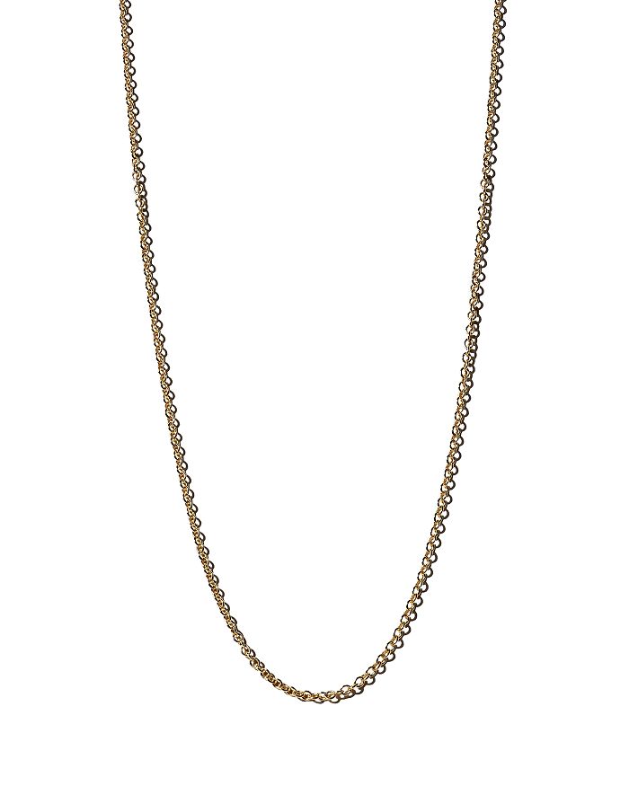 Shop Zoë Chicco 14k Yellow Gold Tiny Cable Chain, 18