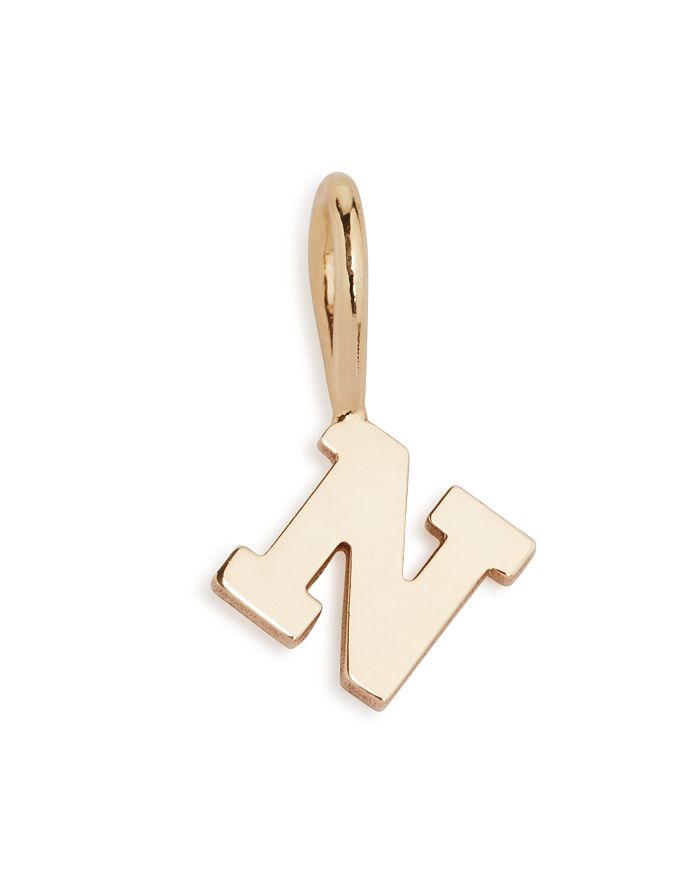 Zoë Chicco 14k Yellow Gold Initial Charm In N/gold