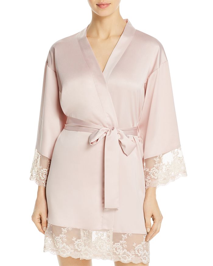 Flora Nikrooz Rosa Charmeuse Kimono | Bloomingdale's