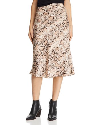 Lucy Paris Snake Print Slip Skirt | Bloomingdale's