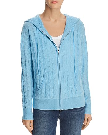 C by Bloomingdale's Cable-Knit Cashmere Hoodie - 100% Exclusive ...
