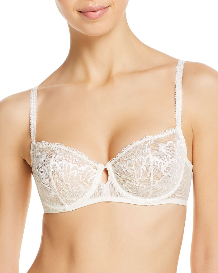 Simone Perele Promesse Lace Demi Cup Bra In Ivory