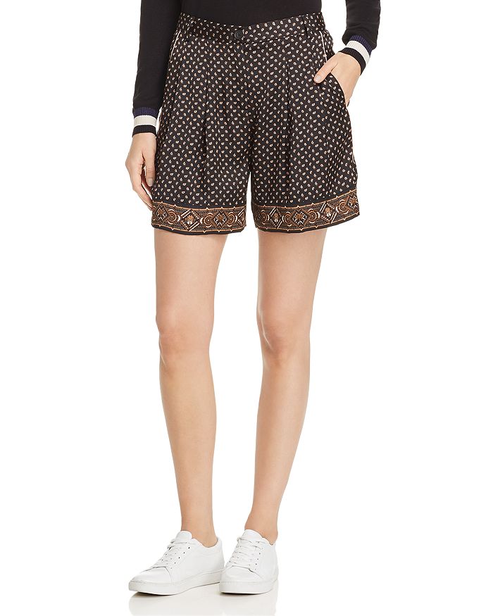 Scotch & Soda Printed Pleated Shorts In Combo B