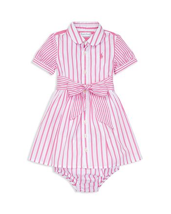 Ralph Lauren Girls' Striped Dress & Bloomers Set - Baby | Bloomingdale's