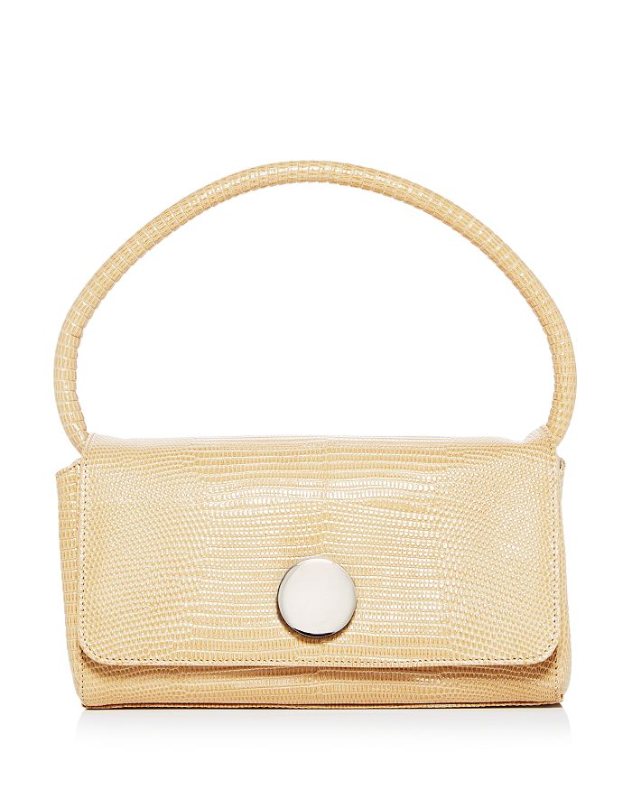 Little Liffner Baguette Mini Lizard Embossed Leather Shoulder Bag