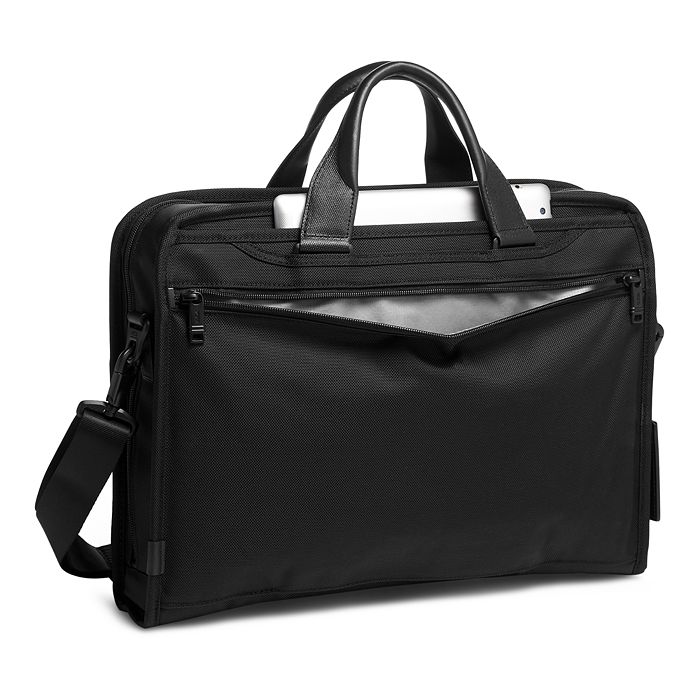 Shop Tumi Alpha 3 Compact Large Laptop Brief In Black