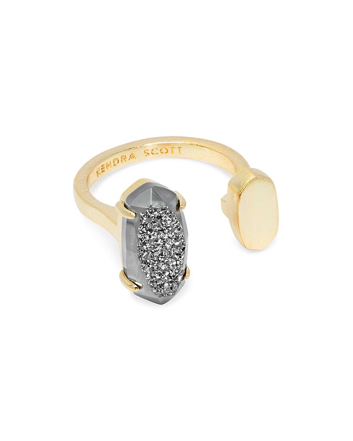 Kendra Scott Pryde Ring In Gold/platinum Drusy ModeSens