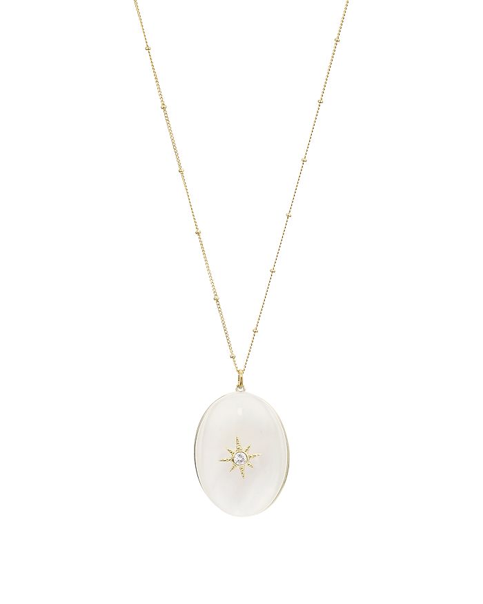 ARGENTO VIVO CELESTIAL NORTH STAR PENDANT NECKLACE IN 18K GOLD-PLATED STERLING SILVER, 32,826437GMOP