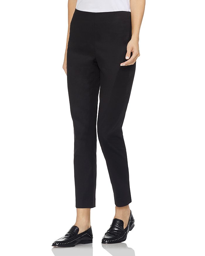Vince Camuto Solid Ankle-length Pants In Black