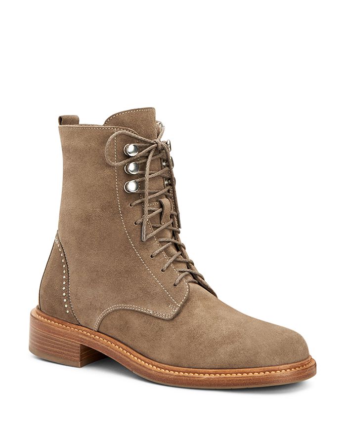 Aquatalia Women s Ali Studded Weatherproof Lace Up Booties Bloomingdale s