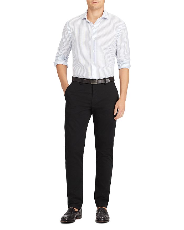 Shop Polo Ralph Lauren Stretch Straight Fit Chinos In Polo Black