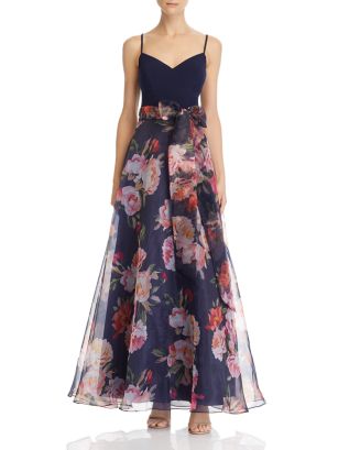 Eliza j floral cheap ball gown