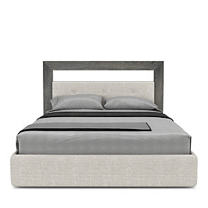 Huppe Cloe Queen Bed In Anthracite Birch / Nubia 061