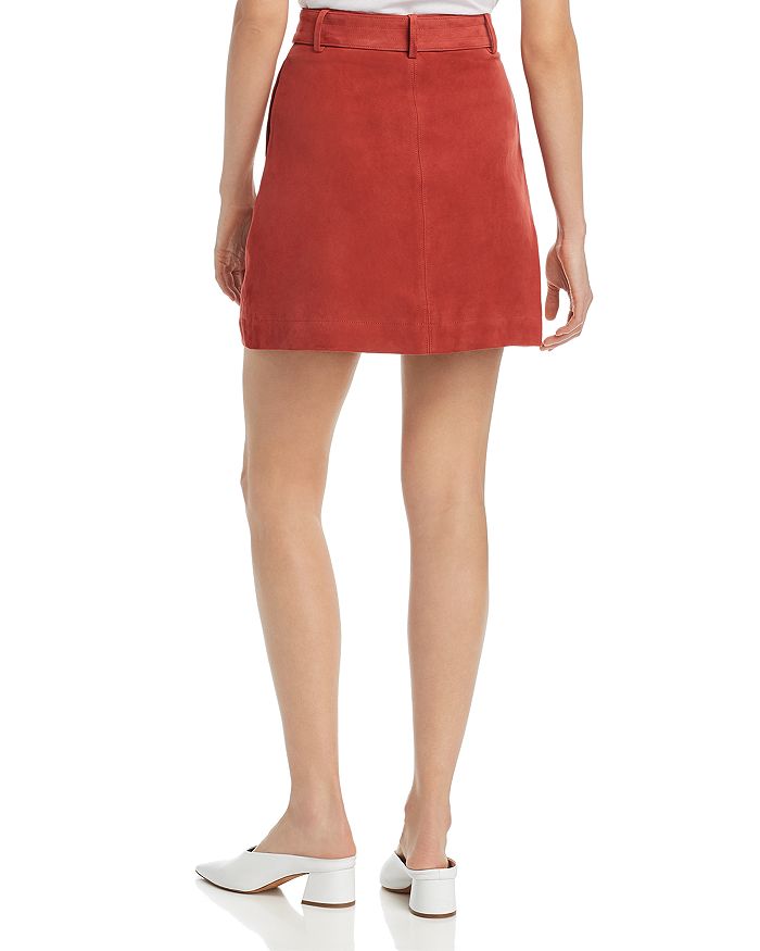 Joie Neida Suede Button-Front Skirt In Desert Spice | ModeSens
