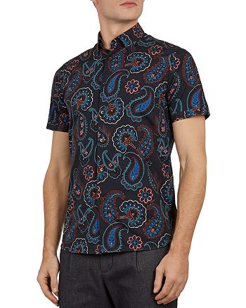 Ted Baker Dogg Paisley Slim Fit Shirt | Bloomingdale's