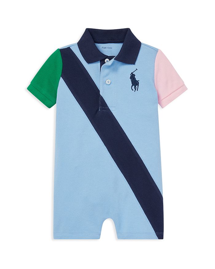 Ralph Lauren Childrenswear Boys Color Block Cotton Mesh Polo