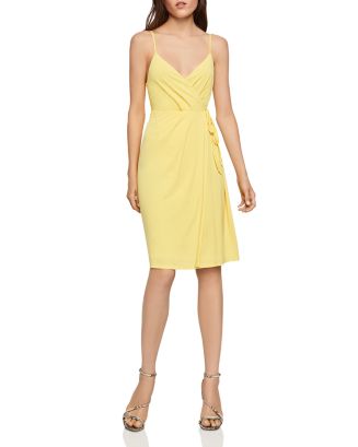 BCBGeneration Sleeveless Ruched Crossover Dress | Bloomingdale's