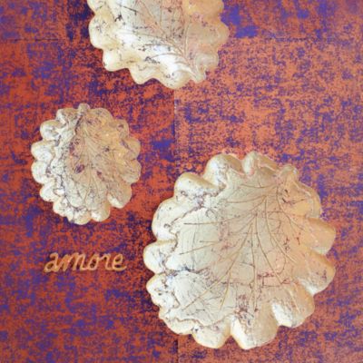 Moon Glass Leaf Platter