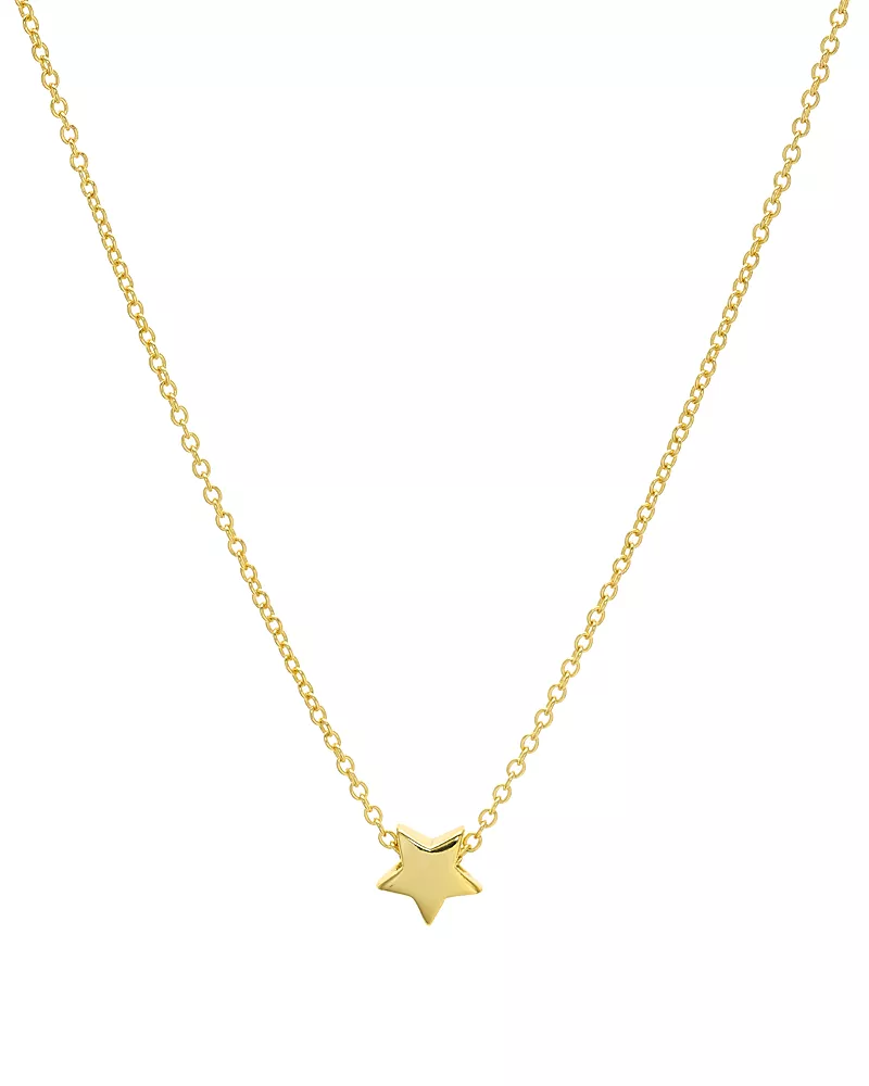 Aqua Star Pendant Necklace in 14K Gold-Plated Sterling Silver or Sterling Silver, 16 - Exclusive