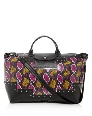 longchamp python bag