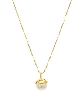 kate spade new york Mini Pearlette Pendant Necklace, 16