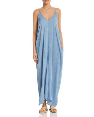 sleeveless v neck maxi dress