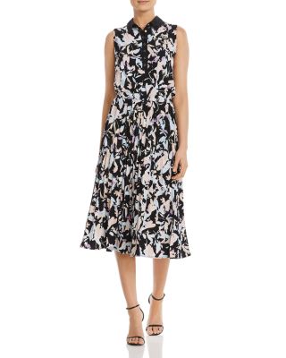 DKNY Floral-Print Midi Dress | Bloomingdale's