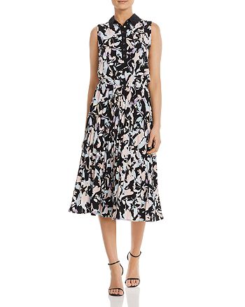 DKNY Floral-Print Midi Dress | Bloomingdale's