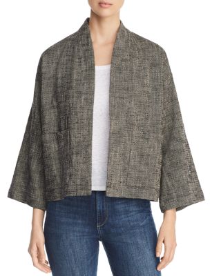 eileen fisher tweed jacket