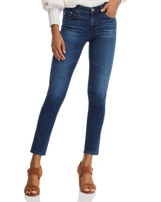 ag prima crop cigarette jeans Leg Jean Belt loop waistband with leather brand tab at the back waist AG Jeans - Prima crop