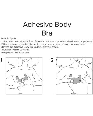 Adhesive Body Bras, Set of 3
