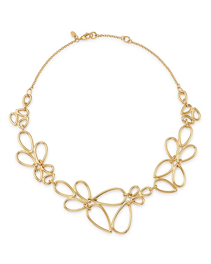 Bloomingdale's Pear-shaped Link Necklace In 14k Yellow Gold, 17 - 100% Exclusive