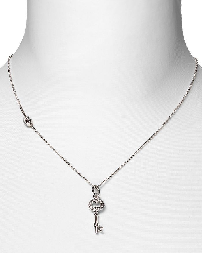 JUICY COUTURE NECKLACE TRIPLE STRAND MULTI CHARMS