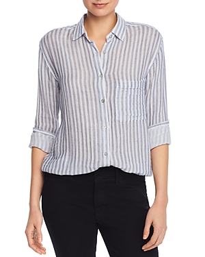 Rails Ellis Striped Shirt In Lagoon Stripe