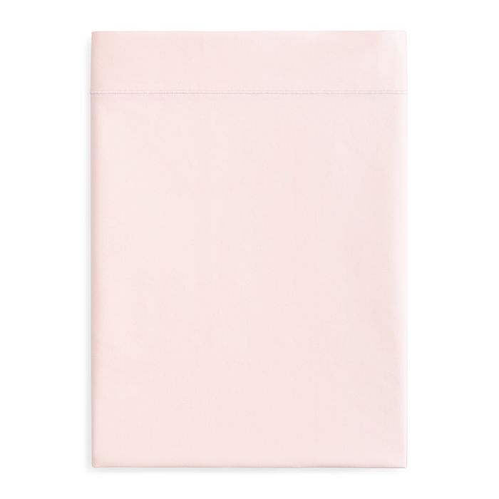 Matouk Luca Satin Stitch Flat Sheet, Twin In Blush