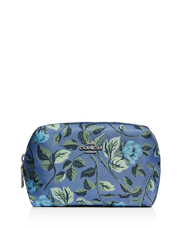 COACH Sleeping Rose Small Boxy Cosmetic Case Bloomingdale s