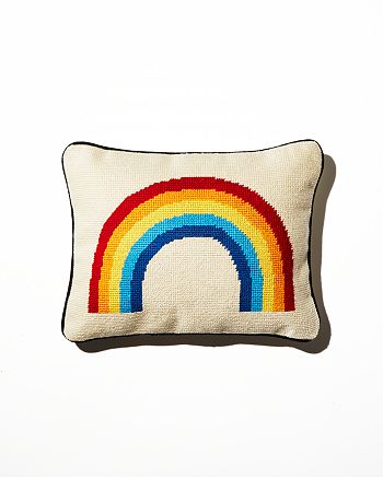 Aloha Zen Rainbow Needlepoint Decorative Pillow Bloomingdale S