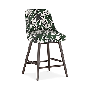 Sparrow & Wren Anita Printed Counter Stool - 100% Exclusive In Cari Floral Green Black