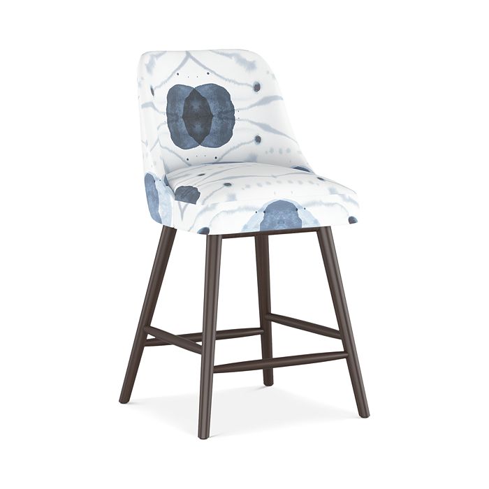 Sparrow & Wren Anita Printed Counter Stool - 100% Exclusive In Delray Blue