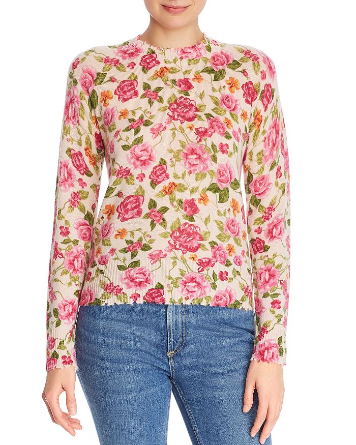 Minnie rose distressed online sweater