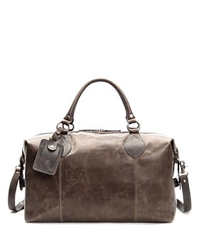 Silver Fox Luxury Weekender Leather Duffle Bag - Classic w/ Neon