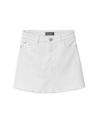 white jean skirt girls