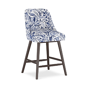 Sparrow & Wren Anita Printed Counter Stool - 100% Exclusive In Suki Chinois Royal Blue