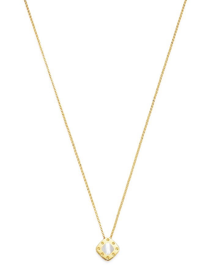 Roberto Coin 18K Yellow Gold Pois Moi Mother-of-Pearl Pendant Necklace ...