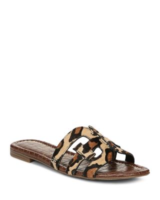 sam edelman leopard slide sandals