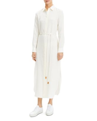 Theory Belted Linen Shirt Dress | Bloomingdale's